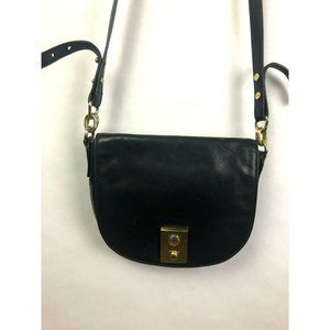 J. Crew Classic Crossbody Black Leather Bag Purse